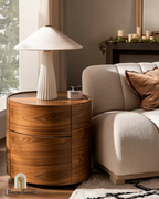 Table d’appoint ronde en bois