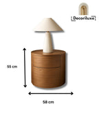 Table d’appoint ronde en bois