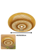 Plafonnier en Bamboo Naturel