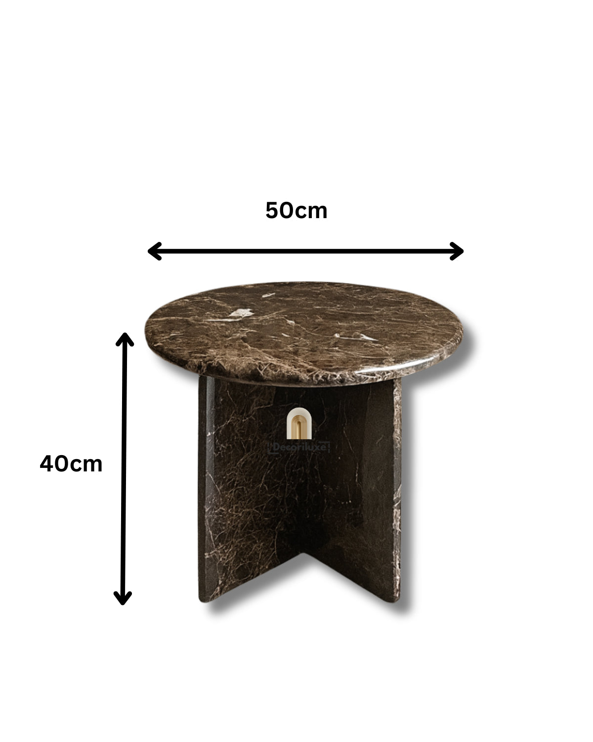 Table basse ronde en marbre
