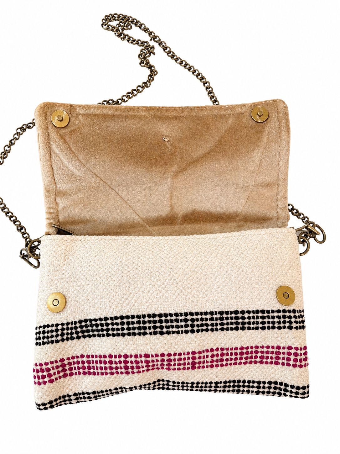 Sac à main marocain artisanal avec chaîne