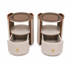 Pack duo Nocturne avec deux tables de chevet