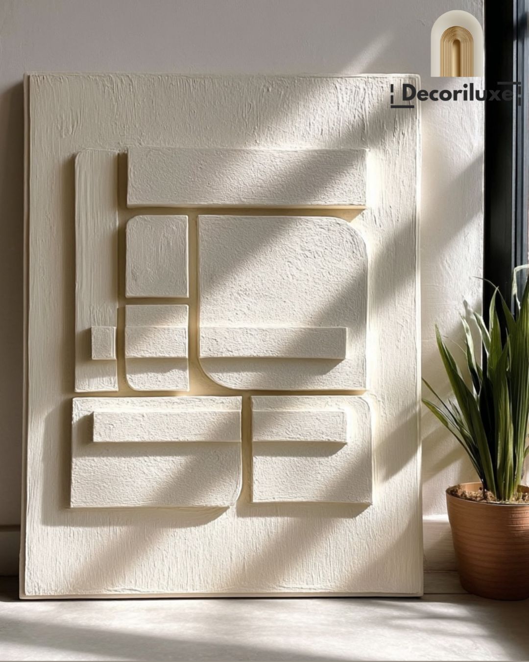 Œuvre Murale en Relief – Élégance Audacieuse et Harmonie Naturelle