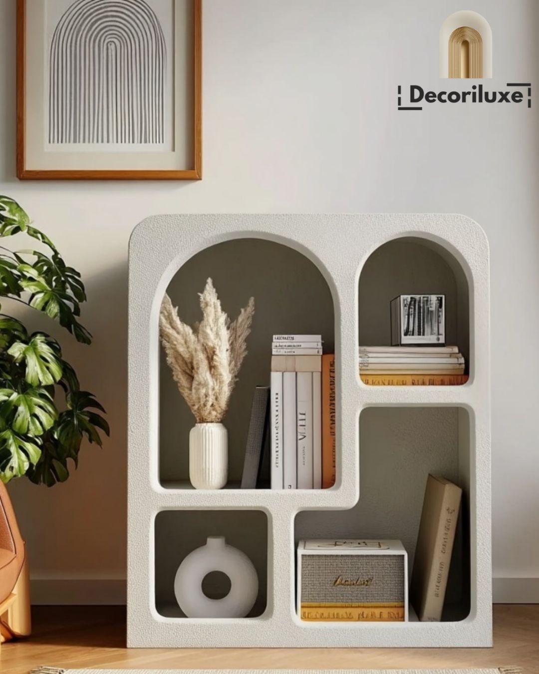 Bibliothèque minimaliste (80 X 60) cm