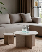 Tables Basses Gigognes Louxor en Travertin