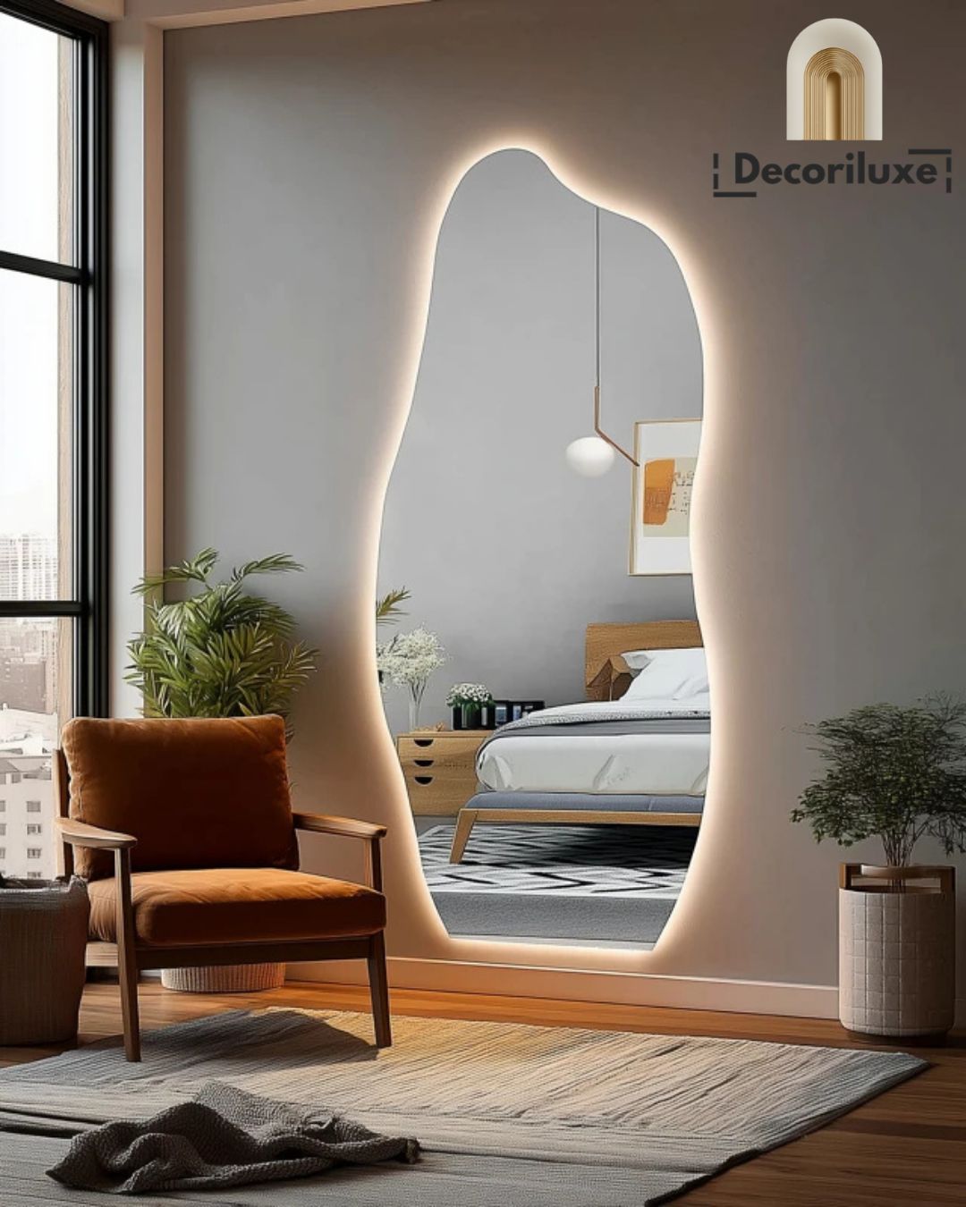 Miroir LUNA – Design Irrégulier et Élégance Moderne