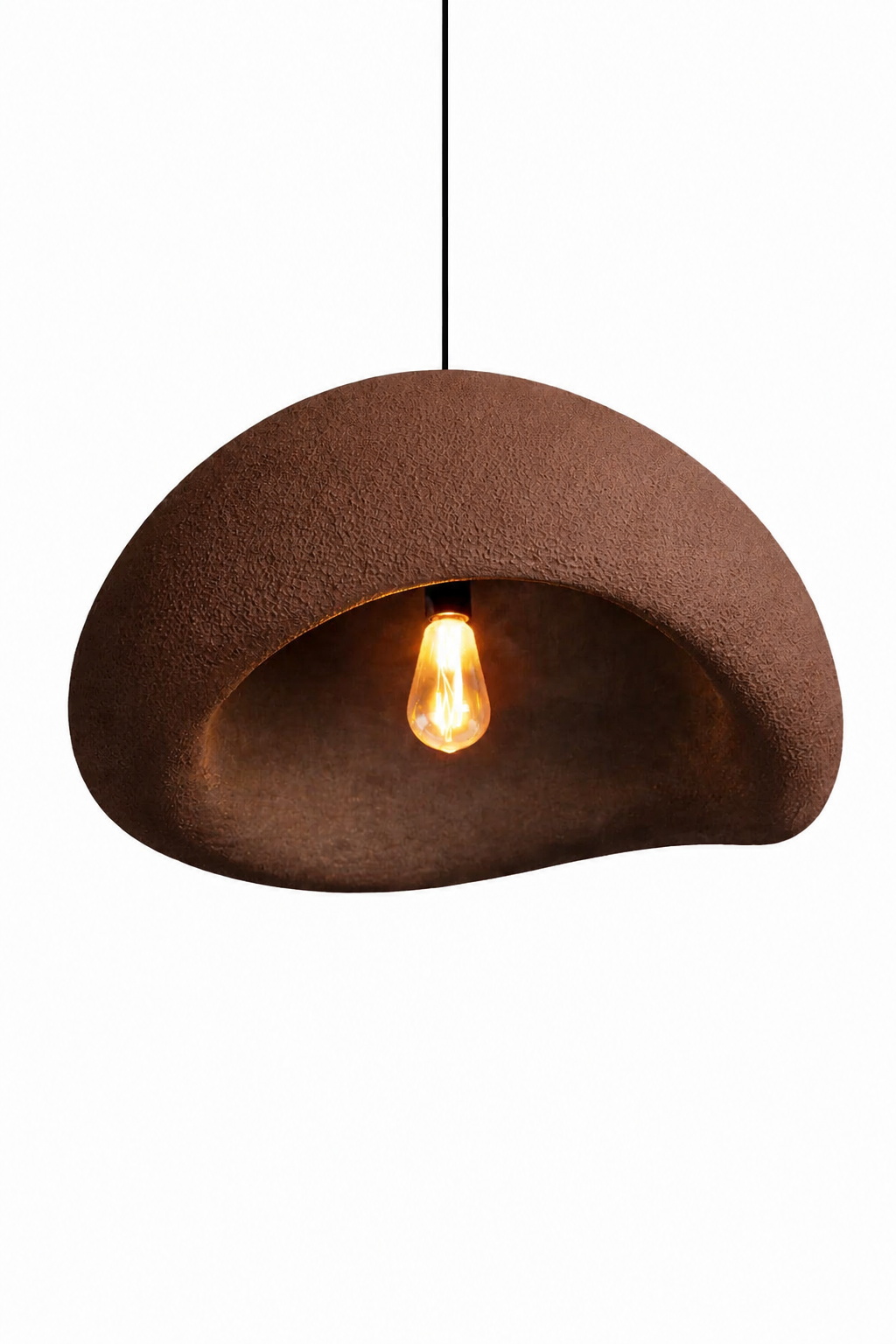 Suspension CONCHA Marron châtaigne 2175 – détail de la texture