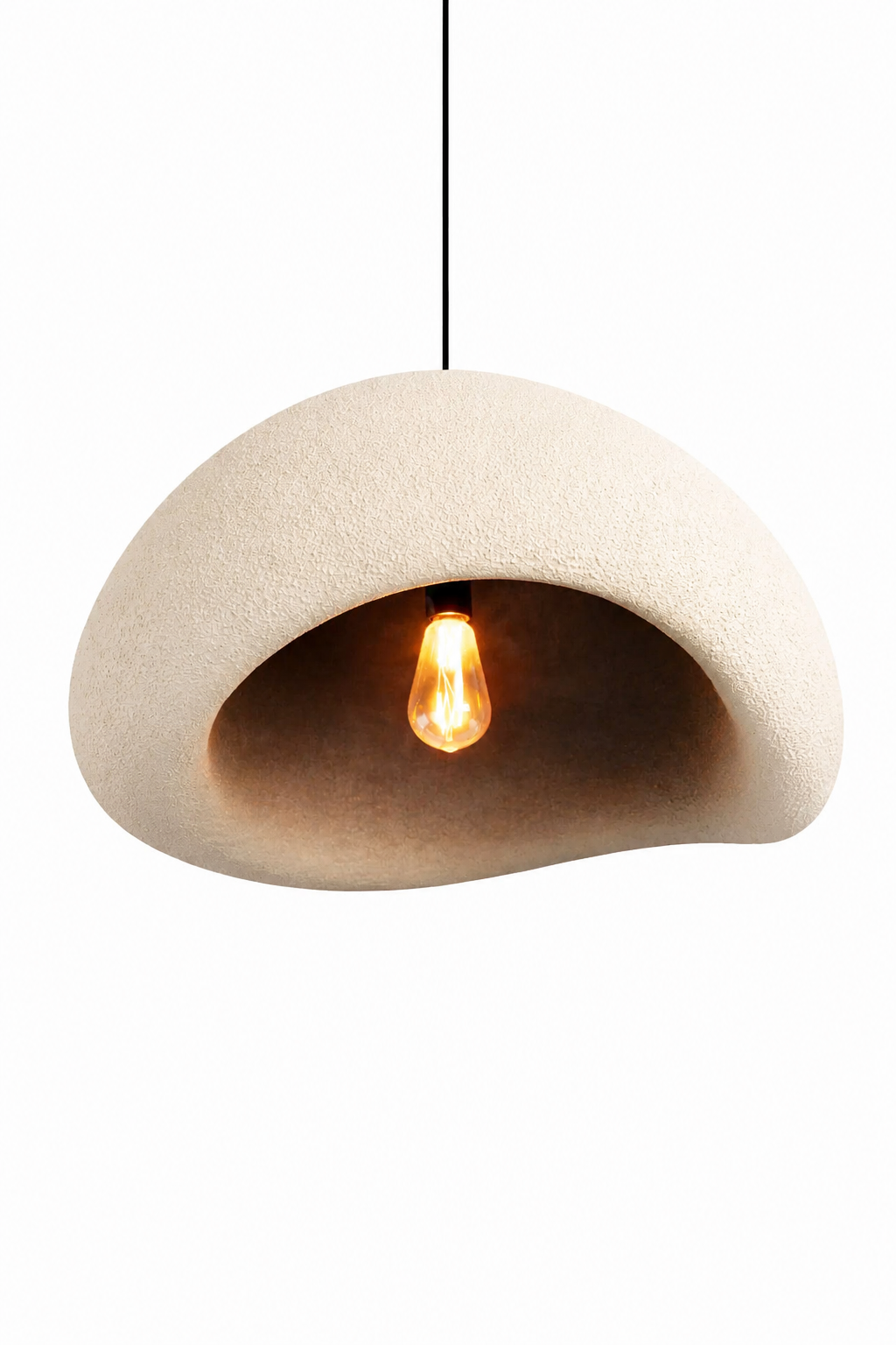 Suspension CONCHA Blanc ivoire 566 – détail de la texture