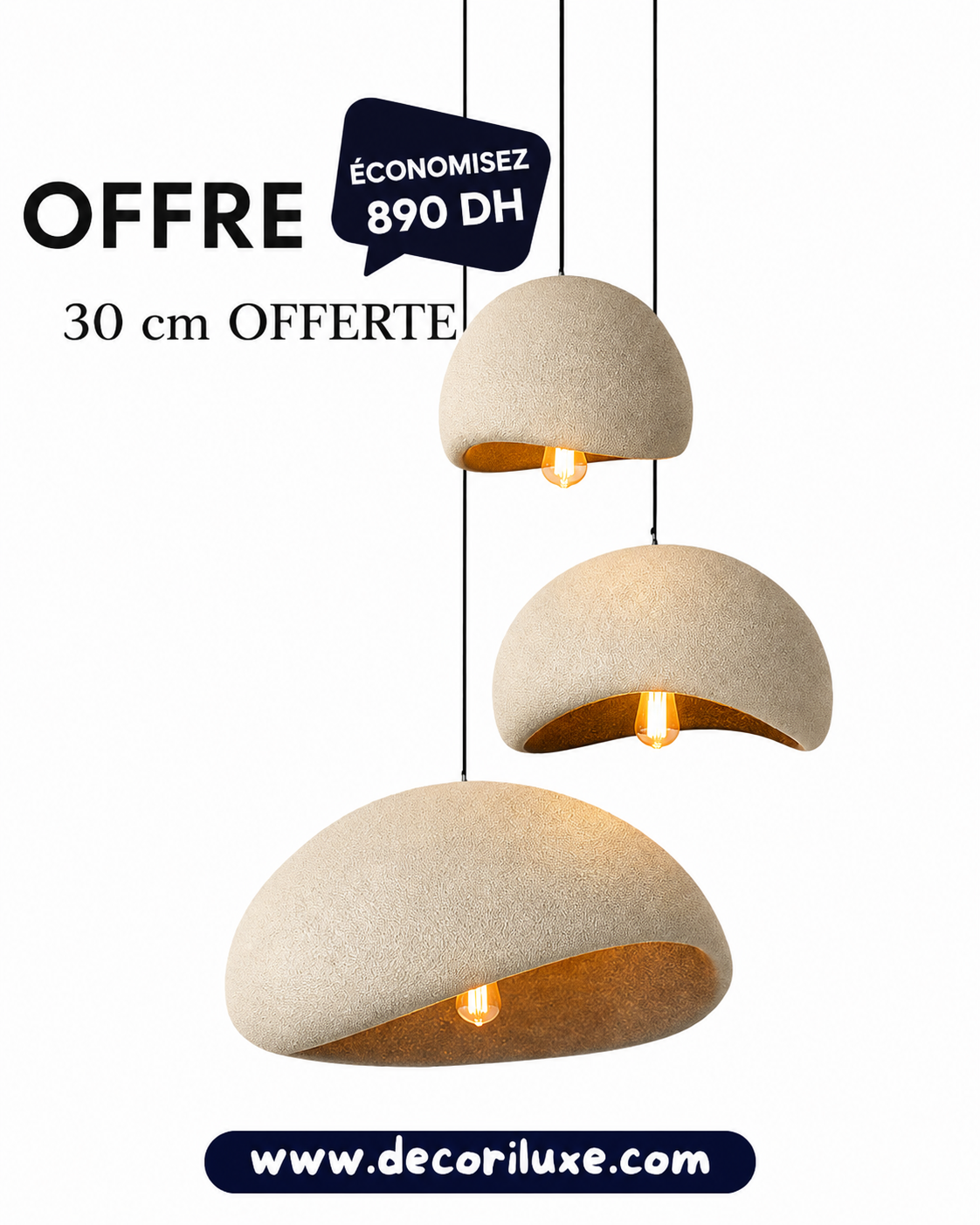 CONCHA Sable clair 1148 – 30 cm offerte, économisez 890 DH