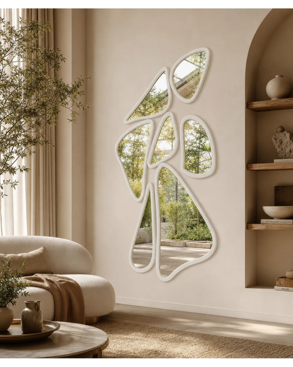 Miroir decoratif Liora abstrait