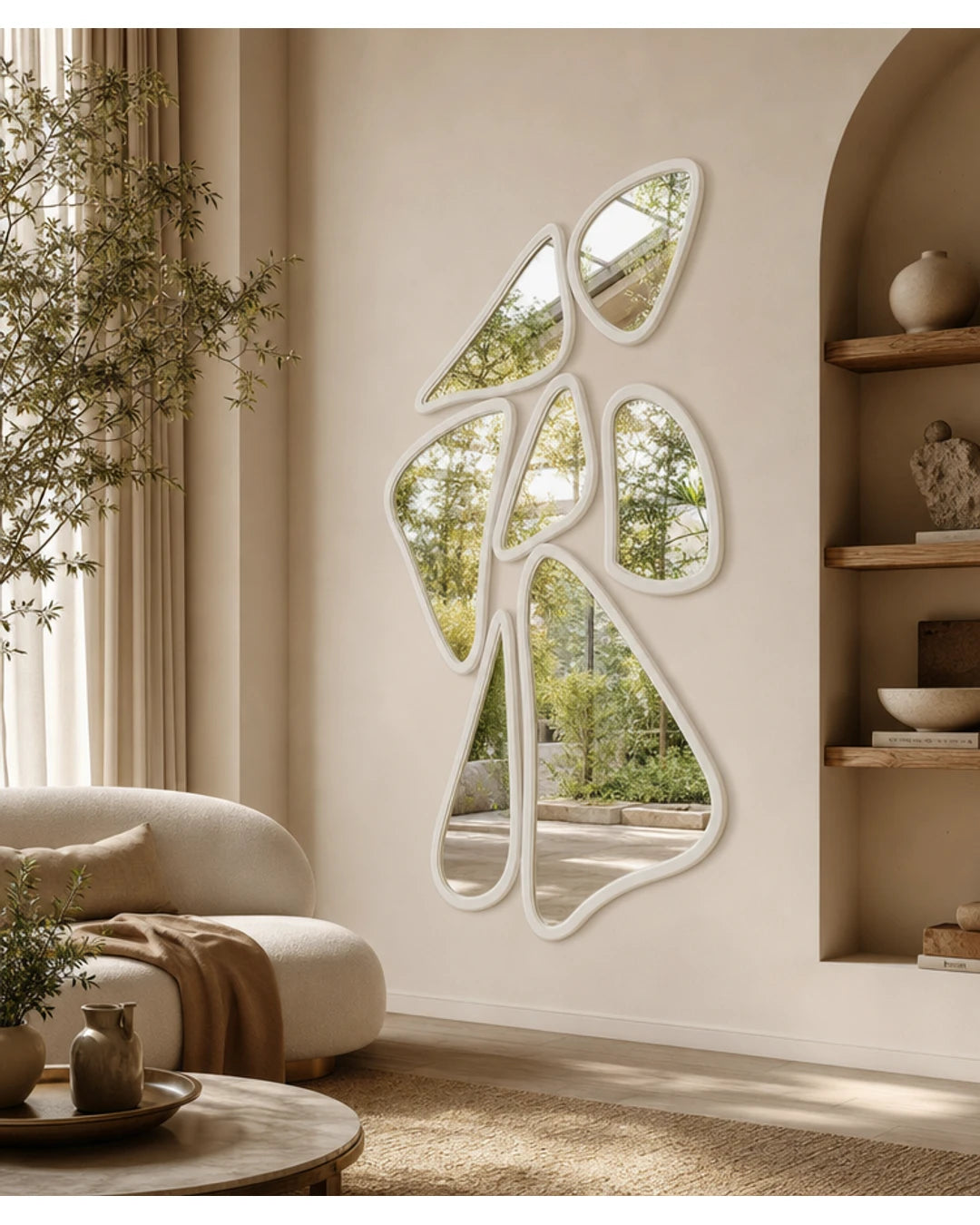 Miroir decoratif Liora abstrait