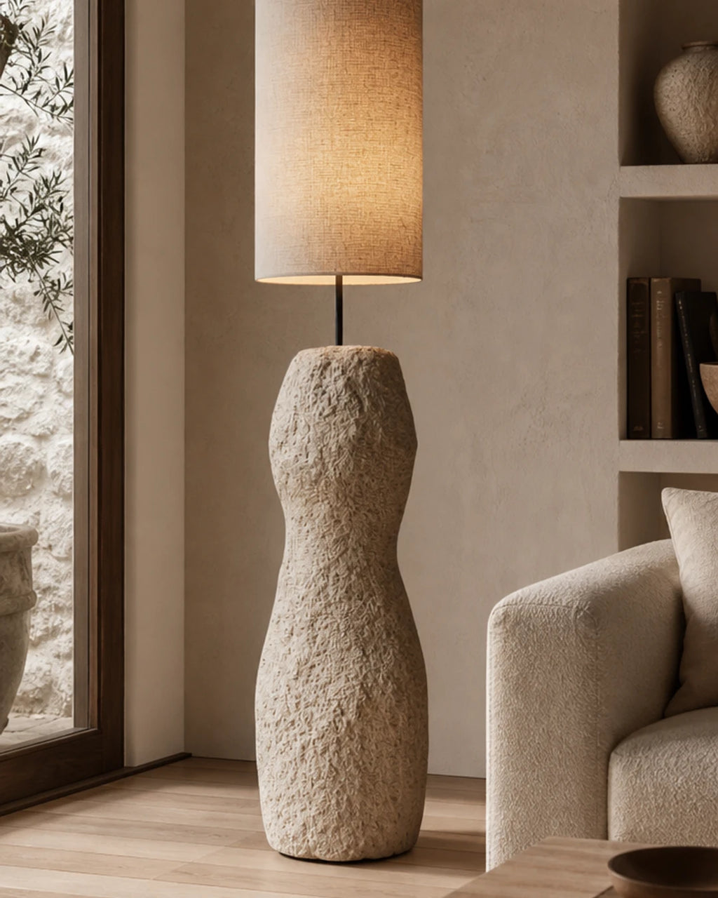 Lampadaire Nerea en polyester