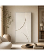 Tableau mural 3D dans un salon contemporain