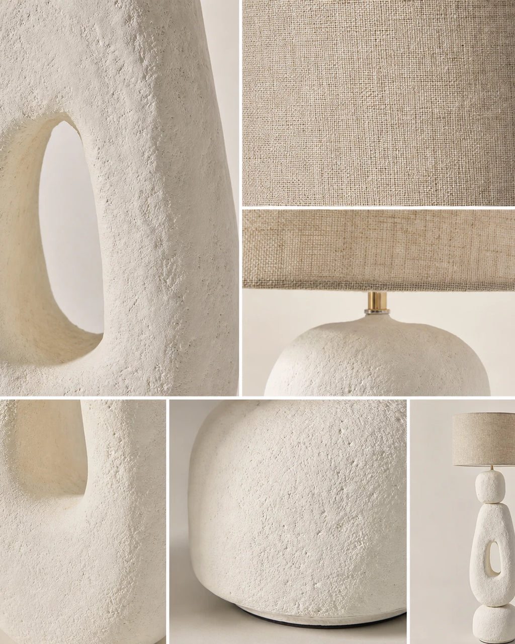 Lampadaire Christie XL - silhouette sculpturale blanche