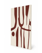 Decoration murale Aria en relief vue alternative sur fond blanc