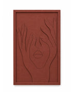 Panneau decoratif Numa en relief sur fond blanc