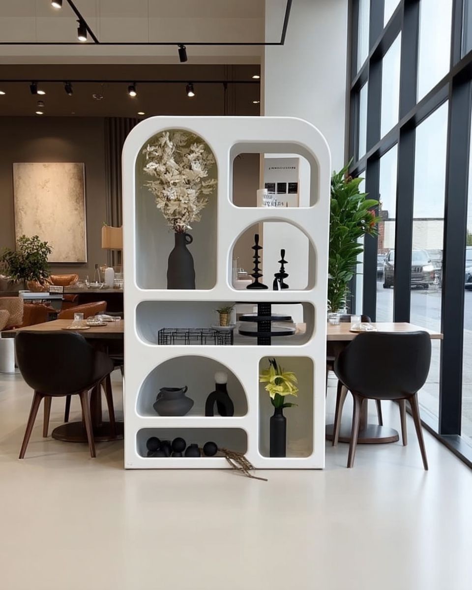 Étagère Murale Design – Style Moderne Sculptural